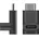 AccuCell Adapter 90 Grad Winkel schwarz USB-C-Buchse abgewinkelt USB-C-Stecker
