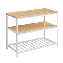 VASAGLE Küchenregal 60 x 120 x 90 cm Eichenfarben/Weiß