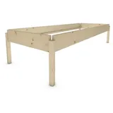 TUGA-Holztech Massivholzbett TUGA-Holztech Stapelbett Horst 70 cm x 200 cm 44 cm Fichte, Breite 70 80 90 100 120 Länge 140 160 190 200 210 220 H=24/34/44 cm 70 cm x 200 cm x 44 cm