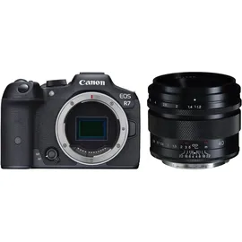 Canon EOS R7 + RF 50 mm F1,8 STM + Objektivadapter EF-EOS R