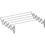 Cuncial — ausziehbarer AC-EPOXY-Wandtrockner, 140 cm, aus lackiertem Stahl, Maße: 140 x 23 x 71 cm, zusammenklappbarer Kleiderständer | Kleiderständer für drinnen und draußen