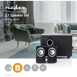 Nedis CSPR10021BK 2.1 System