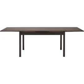 Hammel Furniture Esstisch HAMMEL FURNITURE "Basic Dinex, schnell innenliegende Einlegeplatten ausziehbar", grau (wenge), B:140cm H:76cm T:90cm, Tischplatte: Furnier gebeizt und lackiert, Gestell: Massivholz, Tische, Furnier / Massivholz, in zwei Breiten, stabiler dänische