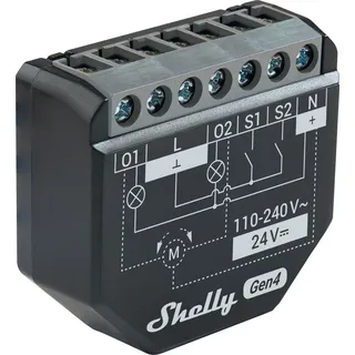 Shelly 2PM Gen4 - schwarz
