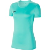Nike Damen T-Shirt W NK Dry Park VII JSY SS, Hyper Turq/Black, XS,