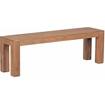 FineBuy Sitzbank Leon Braun 140 x 35 x 45 cm