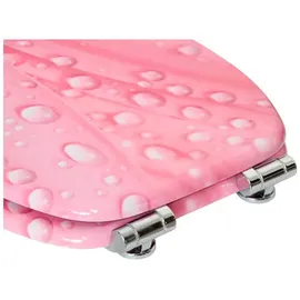 Sanilo WC-Sitz Pink Flower mit Absenkautomatik pink