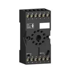 Schneider Electric RUZSC2M Sockel für RUMC2+RE48, 2 polig, 8 Pins, separate Kontakte, Kastenklemmen - 10 Stück