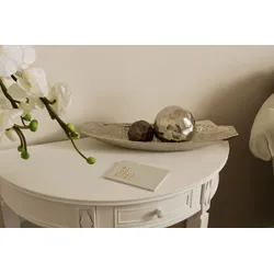 Dekoschale, silber (silberfarben), B:49cm H:15cm T:6cm, Aluminium, MYFLAIR MÖBEL & ACCESSOIRES, Dekoschalen, silberfarben