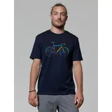 wat? APPAREL T-Shirt Fahrrad by night blau L