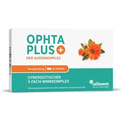 Lutein & Zeaxanthin Kapseln – Ophta PLUS Der Augenkomplex 30 Stück / 1 Monat