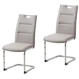 Hti-Living HTI-line Schwingstuhl 2er Set PU