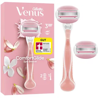 Gillette ComfortGlide Spa Breeze Rasierer + 2 Ersatzaufsätze