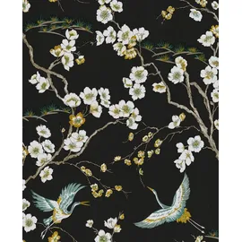 BOUTIQUE Superfresco Easy Vliestapete Japan 52 cm x 10 m 1000 g Grün/Schwarz