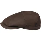 LIERYS Nappa Wax Ledermütze Schirmmütze Waxed Made in Italy Herren Herbst Winter Dunkelbraun 54 cm - 54