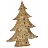 Krist+ Deko-Figur Weihnachtsbaum Metall Gold 12 x 59,5 x 48,5 cm (3 Stück)