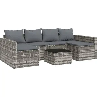 vidaXL Garten-Lounge-Set 2-tlg. grau