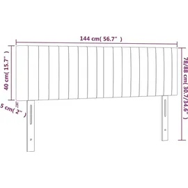 vidaXL 3121903 Kopf-/Fußteil Pink