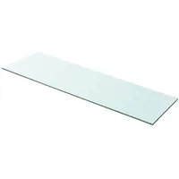 Kavolet 100x30 cm Glasboden Glasscheibe Glasplatte Glasregal Transparent Regalboden Glas Einlegeboden Glasablage für Badezimmer Wandregal Badablage 8 mm stärke