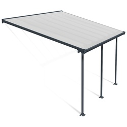 Palram Canopia Feria Terrassenüberdachung anthrazit 425x295x260-305 cm (LxBxH)