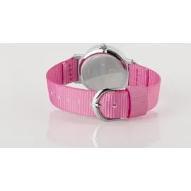 JACQUES FAREL KOP04 0 mm Textilgehäuse rosa Textilarmband rosa