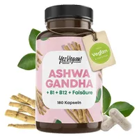 yes vegan Ashwagandha Kapseln 180 St.
