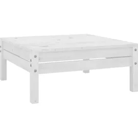 vidaXL Garten-Lounge-Set 4-tlg. Massivholz Kiefer weiß