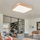 ETC Shop Deckenlampe LED Fernbedienung Holz Wohnzimmer Deckenleuchte Memory-Funktion Backlight CCT-Schaltung, Metall, 36W 1480lm 3000-6000K, LxBxH