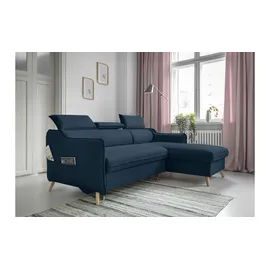 miuform Ecksofa mit Schlaffunktion Sweet Harmony ¦ blau ¦ Maße (cm): B: 228 H: 95