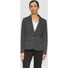 s.Oliver Schmal geschnittener Blazer aus Interlockjersey - schwarz - 34