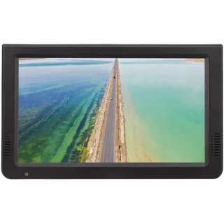 10 Zoll Fernseher 1080P Digital-TV, Tragbarer Kleiner Digitaler LED-TV-, mit USB-Anschluss/Speicher Karte/MMC-Kartens Teck Platz,Analog-TV,Digital-TV und ATV, Fernbedienung