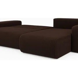 Inter Ecksofa Austin 244x145 cm Cord Braun Poso 06
