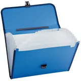 SOENNECKEN Fächertasche DIN A4 12Fächer Polypropylen blau