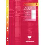 Clairefontaine Notizblock 5x Klausurbogen (Doppelblätter) A4 in Pack. 200 Seiten lin. 4715C, Clairefontaine Metric