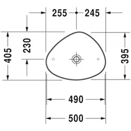 Duravit Cape Cod Aufsatzwaschtisch 50 x 40,5 cm (2339500000)
