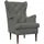 vidaXL Sessel Dunkelgrau Samt 1-St 70 x 70 x 70 cm Grau