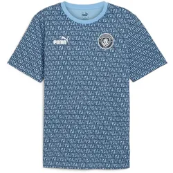 PUMA Manchester City FC ftblCulture Print T-Shirt Herren 66 - club navy/team light blue M
