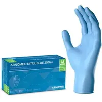 Arnowa Einmalhandschuhe Arnomed Nitril Blue, puderfrei, blau, 200 Stück, Größe M