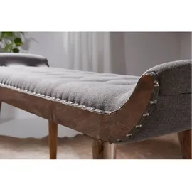 Wohnling Sitzbank WL6.013 Grau 125 x 51 x 38 cm