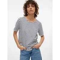 Vero Moda VMABBY SS ZIP TOP JRS NOOS Weiß M