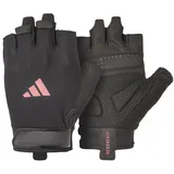 adidas Essential Training Graphic Handschuhe schwarz rosa – S