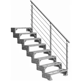DOLLE Außentreppe Gardentop 144-176 cm Aluminium