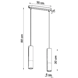 Sollux Borgio 2 1-flg. 40 cm weiß