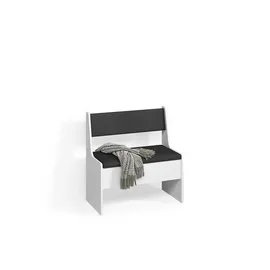livinity® Esszimmer-Eckbank, Weiß, 41.5 x 76.6 cm