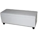 berlinlodge Sitzbank Lars Weiß 112 x 45 x 45 cm