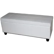 berlinlodge Sitzbank Lars Weiß 112 x 45 x 45 cm