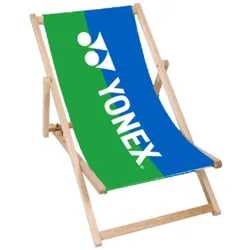 Yonex Liegestuhl - zusammenklappbar, verschiedene Sitzhöhen - blau/grün
