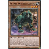 Konami - MP17-DE180 Antiker Antriebsjagdhund Common DE im Set mit Ultrapro Toploader Yugioh