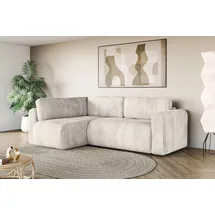 OTTO home Eckcouch Polyester mit Bettkasten 2-Sitzer Beige