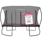 Hudora 4square Trampolin 244 x 366 cm inkl. Sicherheitsnetz schwarz